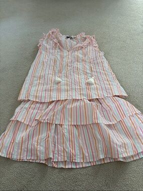 Vineyard Vines Stripe Skirt Performance Set NWOT